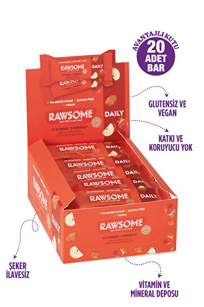 Rawsome حاوية فيتامينات ومعادن يومية 30 جرام × 20 قطعة
