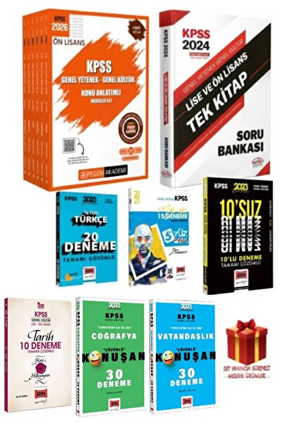 Pegem Akademi Yayıncılık 2026 Pegem Ön Lisans KPSS GYGK Konu Anlatım Modüler ...