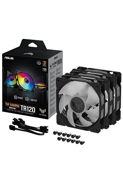 ASUS TUF TR120 ARGB 120mm Siyah 3’lü Kasa Fanı