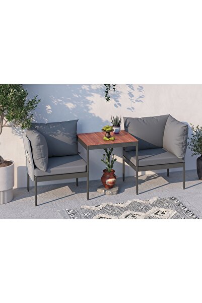 Vivense LİMNİ HOME MİNİ MULTİLOUNGE BAHÇE BALKON KOLTUĞU, GRİ