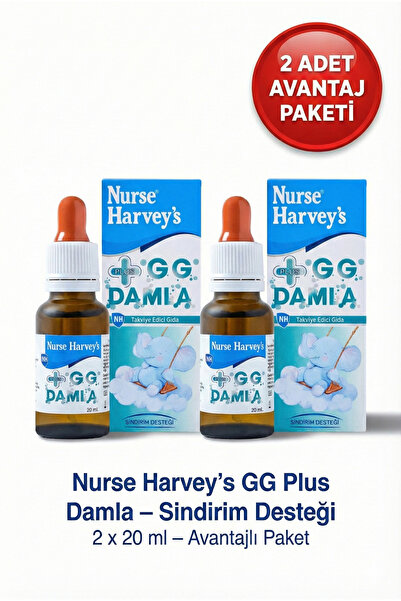 Nurse Harvey's GG Plus Postbiyotik Damla 20 ml x 2 Adet - Yeni Nesil Sindirim...