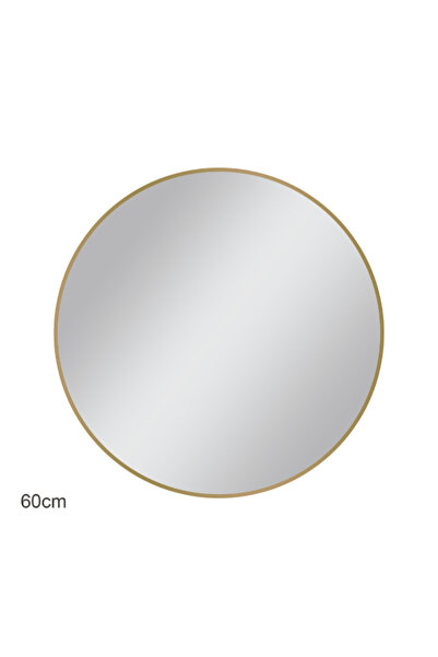 Aqua Drops Elegant Design Round Plain Bathroom Mirror 60cm