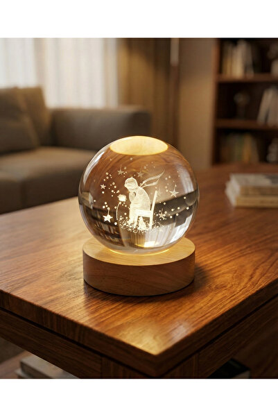 Aludra Craft Studio Kristal Led Işıklı Küre