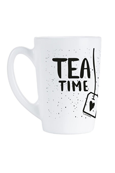 Luminarc Tea Time Love Bag Printed Glass Mug 320ml