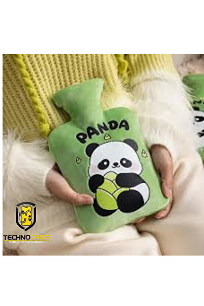 CaseTechnoo Panda Tasarımlı Sevimli Yumuşacık Sıcak Su Torbası 2 Litre Şık, S...