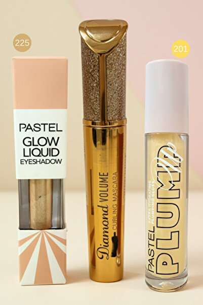 Pastel Women's Cosmetics Liquid Eyeshadow Lip Gloss Mascara (Rimel) 3-Piece M...