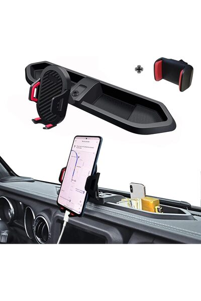 H Phone Mount for Jeep JL Wrangler, Multi-Mount Holder for 2018-2021 Jeep Wrangler JL JLU & Jeep Gladi