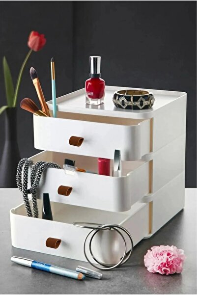 Generic Brand Sertar organizator pentru bijuterii, machiaj și cosmetice cu 3 ...