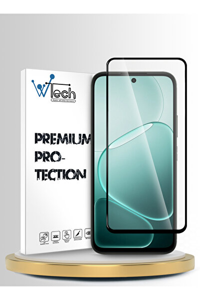 Wtech Oppo A6x 5G 2025 Premium E2E Series Full Glue Full Cover Tempered Glass Clear/Black