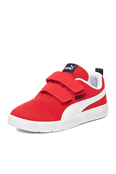 Puma Teniși roșii COURTFLEX V3 MESH PS pentru băieți