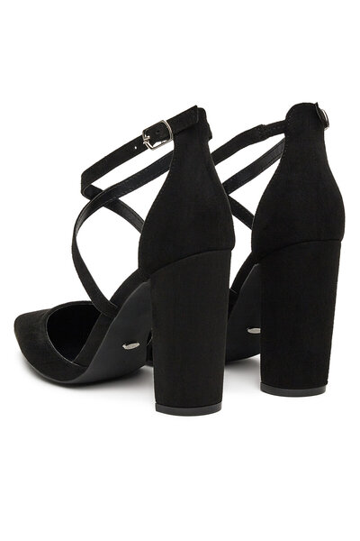 DeeZee pantofi cu toc damă negri AN-5899-A7