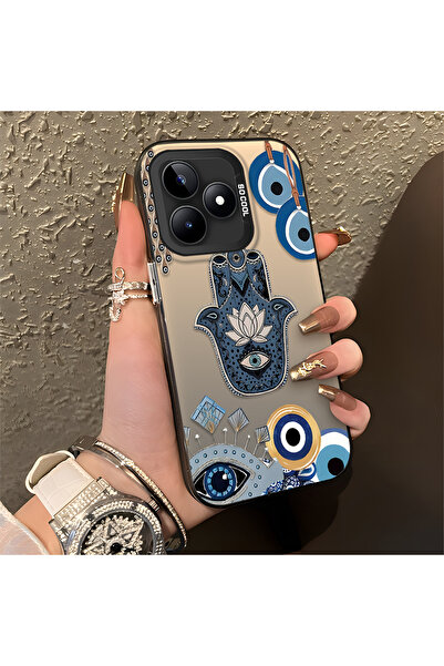 Hontinga حافظة متوافقة مع هاتف Realme Note 50 4G، حافظة صلبة مضادة للسقوط، حا...