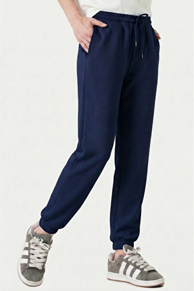 UNIQVIBE Organic Cotton Navy Blue Color Women's Jogger