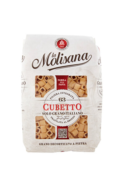 La Molisana Paste Cubetto N.63, La Molisana, 500g, forma unica, fara conservanti