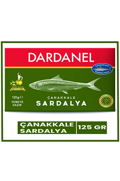 Dardanel Zeytinyağlı Soğuk Sıkım Çanakkale Sardalya 125 gr