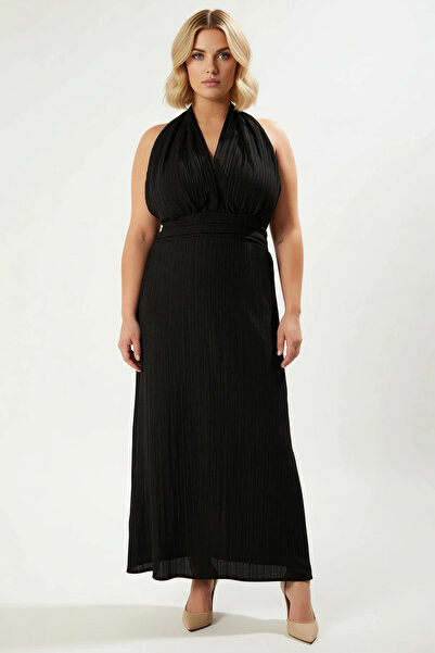 BENERLY Women's Plus Size V-Neck Sleeveless Look Maxi Dress Functional Durabl...