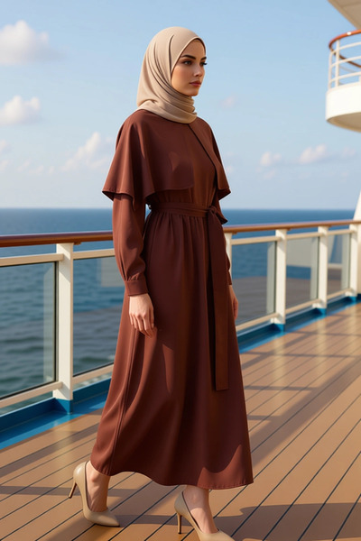 BENERLY Women's Peter Pan collar Standard Sleeve Long Sleeve a Line Mold Wove...