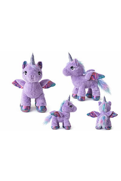 TRUST STORE 30 cm Mor Peluş Unicorn Oyuncak Yumuşak Dokulu, Sevimli ve Renkli...