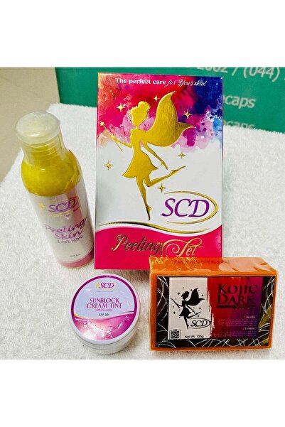 SCD Peeling LOTION.SUNBLOCK CREAM,SOAP Set 50ml