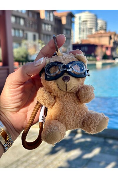 EbruVogue Plush Pilot Teddy Bear Bag Accessory