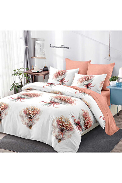 Pucioasa Bed linen with elastic for double bed 2 people Pucioasa, 6 pieces, Finet, DREAM-0366