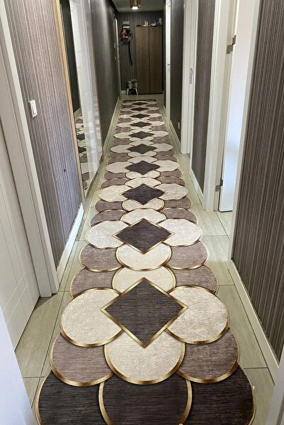 Monnhein Χαλί δαπέδου – Αντιολισθητική βάση, πλένεται, με απαλή υφή, κομψό κα...