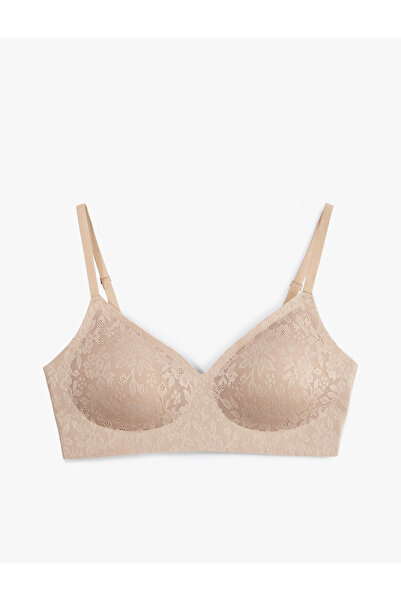 Koton Comfortable Fit Wire-Free Lightly Supported Lace Bra