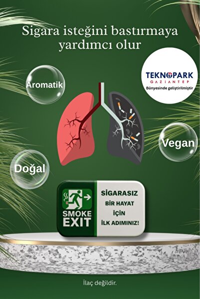 SMOKE EXIT Bitkisel Şekerleme – Sigara İsteğini Bastırmaya Yardımcı – Vegan –...