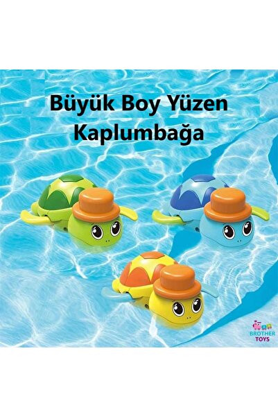 Brother Toys 1 Adet Kurmalı Yüzen Kaplumbağa Banyo Küvet Havuz Deniz Oyuncağı...