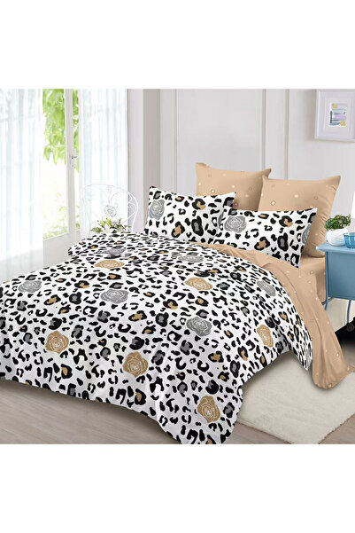 Pucioasa Bed linen with elastic for double bed 2 people Pucioasa, 6 pieces, Finet, DREAM-0361