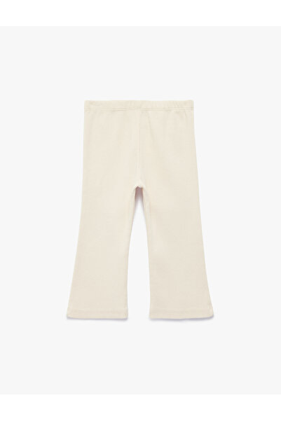 Koton Памучни чорапогащи с еластична талия и испански крачол