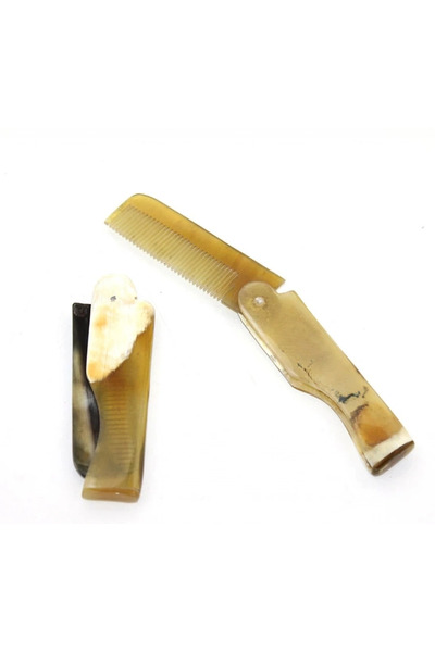 GenelTedarik ERKEK BOYNUZ EL YAPIMI ORJİNAL KATLANIR TARAK ŞİFALI ÜRÜN KAŞINT...