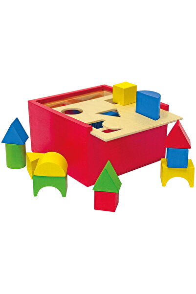 Woodyland Cutie de sortare a formelor din lemn - 20 de piese - Jucărie educat...