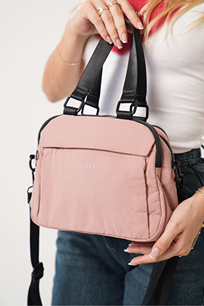 DELSOLERA Women's Multi-Compartment Waterproof Crinkle Casual Crossbody Hand and Shoulder Bag