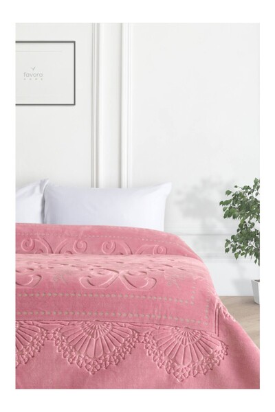 Romans Pırıltı Embos Double Luxury Blanket