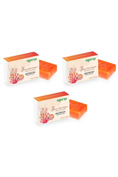 Agarta Natural Seaweed Extract Soap 150 Gr*3 Pieces