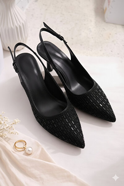 BT SHOSE TAŞ İŞLEMELİ STİLETTO