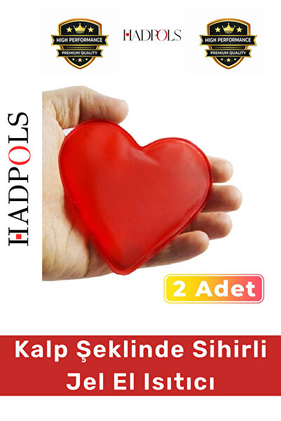 HadPols #ElIsıtıcısı 2'li Set Kalp Şeklinde Sihirli Jel Çıtçıtlı Tekrar Kulla...