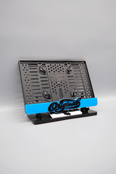Plakam54 ORIGINAL 3D KABARTMALI MAVİ PLEKSİ MOTOR PLAKALIĞI