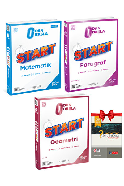 Üç Dört Beş Yayıncılık Üç Dört Beş Yayınları 0'dan Başla Start Matematik - Pa...