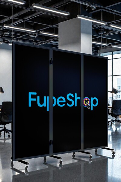 Fupe Shop Kişiye Özel Kurumsal Logo Baskılı Demir Paravan | Düğün Organizasyo...