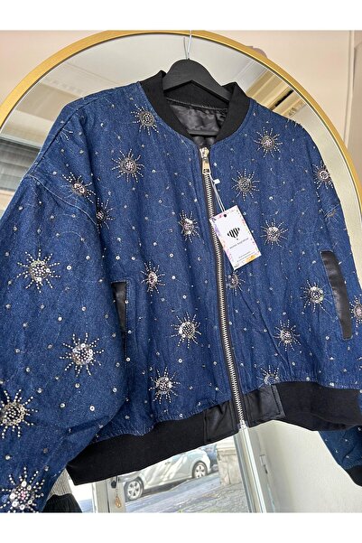 Merve Bayraktar Jeans jacket with stones