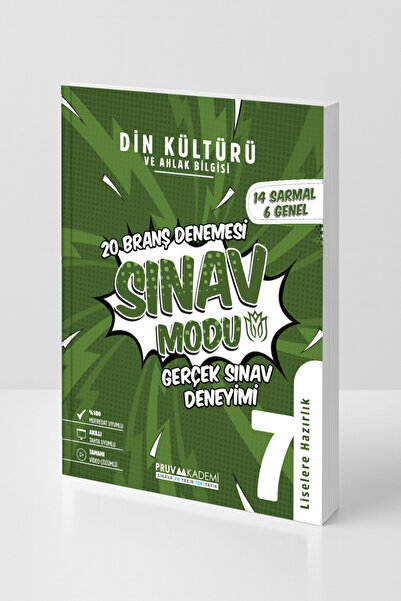 Pruva Akademi 7. Sınıf Din Kültürü ve Ahlak Bilgisi Deneme Seti | Sınav Modu ...