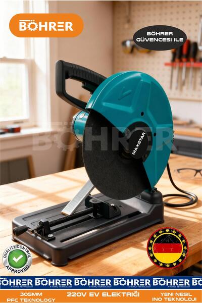 BÖHRER ELEKTRİKLİ YENİ MODEL 305MM METAL DEMİR PROFİL KESME MAKİNESİ