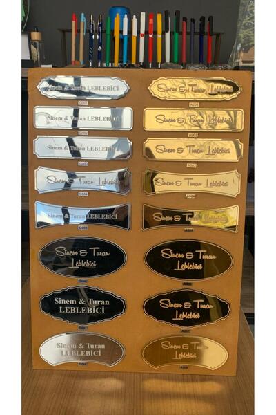 avm19 Kişiye Özel Pleksi İsimlik – Altın / Gümüş / Siyah Ayna Pleksi – Kapı &...