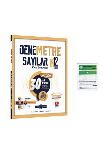 Orijinal Yayınları 2026 TYT Sayılar Denemetre 30 lu Konu Denemesi + ıceberg d...