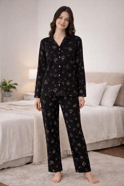 Pemilo Women's 0178 Long Sleeve Suede Pajama Set