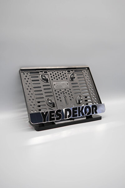 Plakam54 YES DEKOR GÜMÜŞ PLEKSİ MOTOR PLAKALIĞI