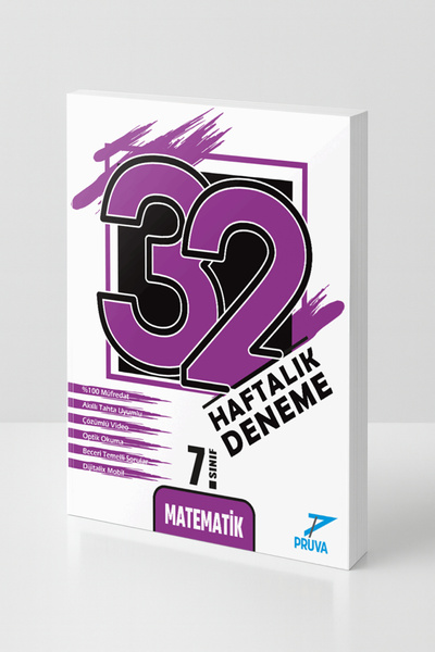 Pruva Akademi 7. Sınıf Matematik 32 Haftalık Deneme | Haftalık Deneme Seti | ...