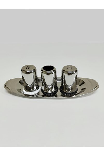 Taşkın TUZLUK+BİBERLİK+KÜRDANLIK TAKIMI ÇELİK KÜÇÜK BOY